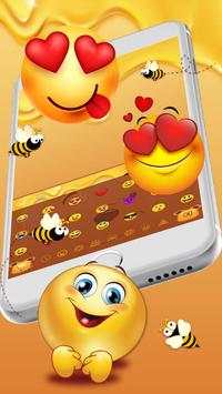 Cute Honey Bear Keyboard Theme screenshot 3