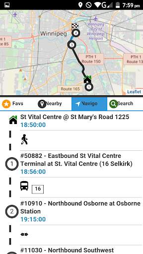 Winnipeg Transit - Live Bus Times (Map & Navigo) screenshot 4