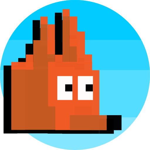 Fantasy Fox - 2D Pixel Platform, retro game icon