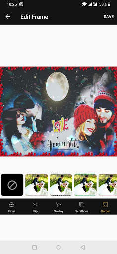 Night Dual Photo Frames screenshot 7