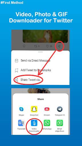 JetDownloader - Video Downloader for Twitter screenshot 1