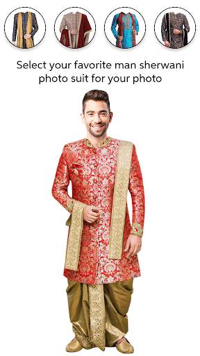 Man Sherwani Photo Suit Studio Editor screenshot 2