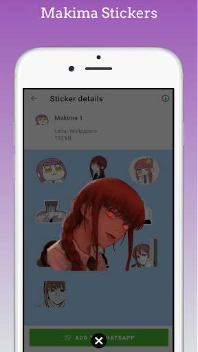 Chainsaw Man stickers WA & TG screenshot 3