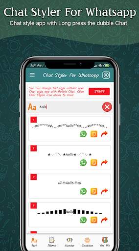 Chat Styler for Whatsapp :Cool Font & Stylish Text screenshot 3