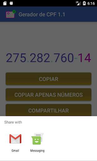 Gerador de CPF screenshot 3