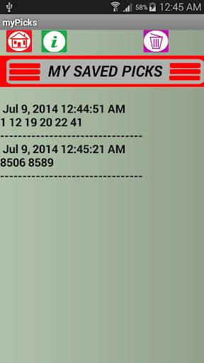My Lotto Picks EVENTS screenshot 5
