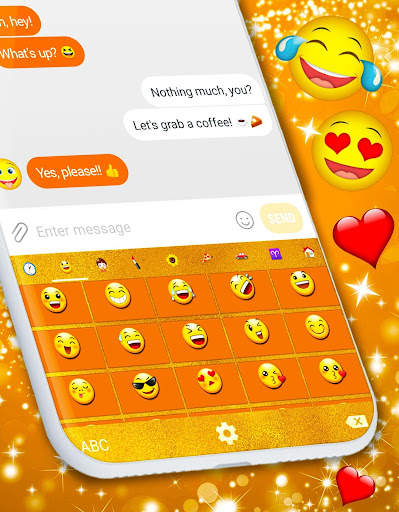 Gold Keyboard 👑 Golden Shine Themes Keyboards screenshot 3