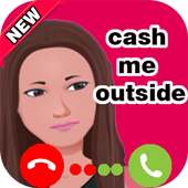 cash me outside fake call logo