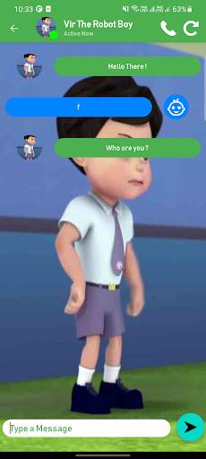 Vir The Robot Boy Video Call screenshot 4