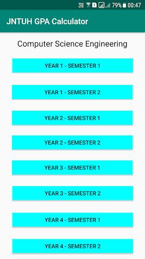 JNTUH GPA CALCULATOR screenshot 3