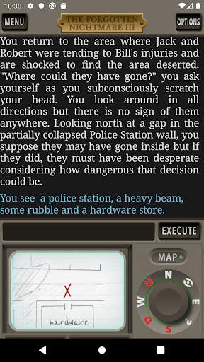 The Forgotten Nightmare 3 Text Adventure Game screenshot 3