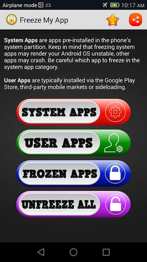 App Freeze (root) 1 تصوير الشاشة