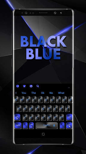 Black Blue Keyboard screenshot 2