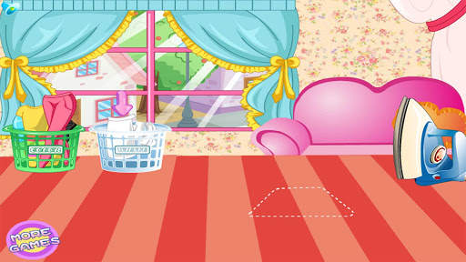 Clumsy gardener laundry  : Games For Girls screenshot 5