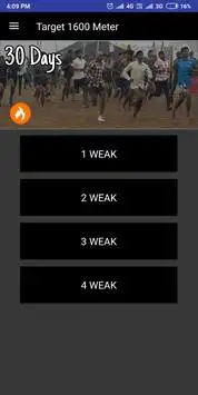Target 1600 Meter Army Running Preparation App screenshot 3