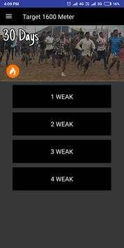 Target 1600 Meter Army Running Preparation App screenshot 3