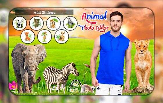 Wild Animal Photo Editor : Animal In Photo 2 تصوير الشاشة