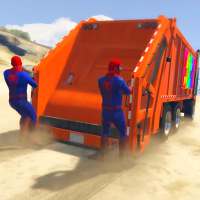 Superheroes Garbage Truck Drive 2018 logo