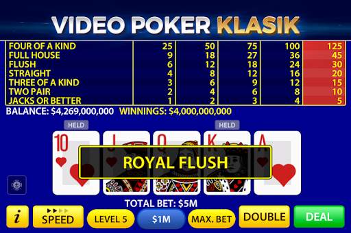 Video Poker oleh Pokerist screenshot 1