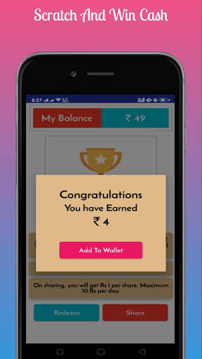 Scratch and Win daily Real Cash Money स्क्रीनशॉट 1
