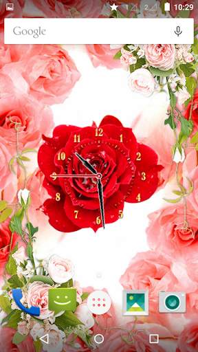 Rose Flower Clock screenshot 7