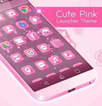 Cute Pink Launcher Theme screenshot 2