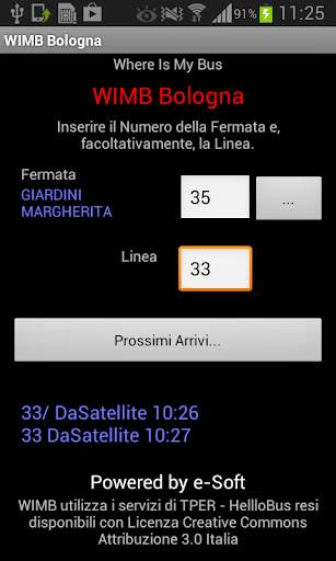 WIMB - Where Is My Bus Bologna screenshot 1