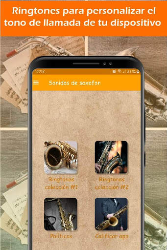 ringtones de saxofon, sonidos de saxofon screenshot 1