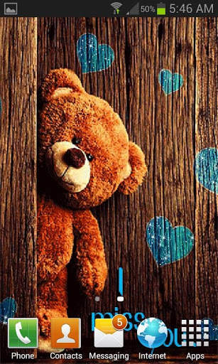 Brown Teddy Live Wallpaper screenshot 2