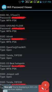 Wifi Password Viewer screenshot 1