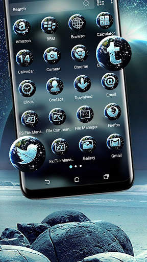 Galaxy Ocean Launcher Theme screenshot 2