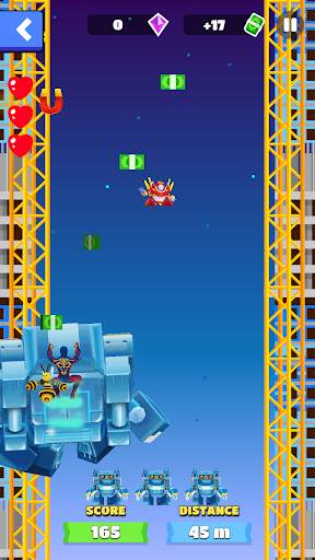 Superhero Jump: Fly Sky Run скриншот 5