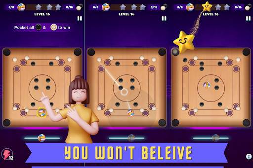Carrom City Pool Offline screenshot 1