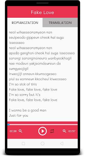 BTS Music Lyrics - KPop Offline screenshot 2
