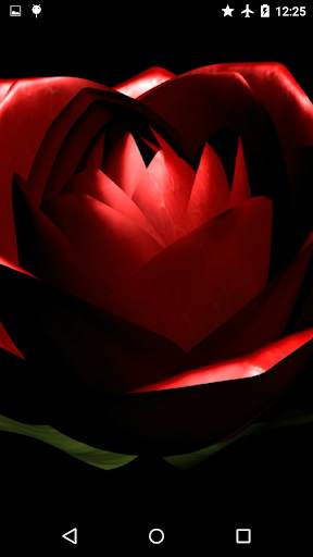 Red Rose 3D Video Theme screenshot 2