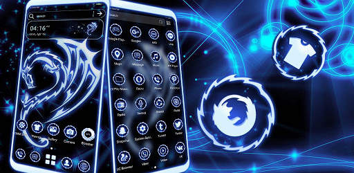 Blue Dragon Launcher Theme screenshot 3
