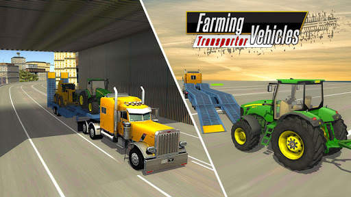 Farming Vehicles Transport: Transporter Truck Sim screenshot 1