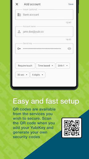 Yubico Authenticator screenshot 2