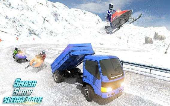 Snowmobile : Snow Mountain Sled Crash Racing screenshot 8