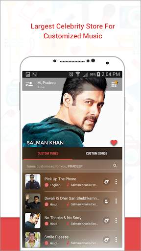 Caller Tunes, Celebrities & Songs screenshot 1