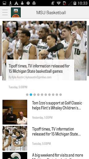 MLive.com: MSU Basketball News screenshot 1