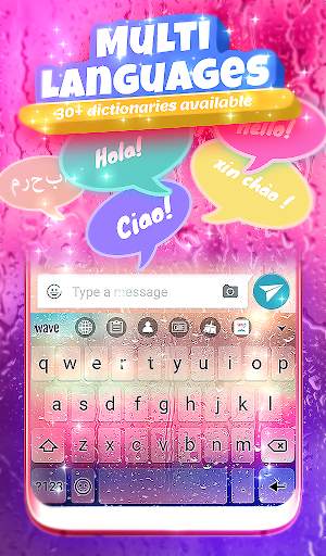 Rain Keyboard Background Theme screenshot 4
