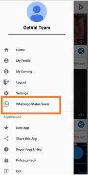 GetVid - Whatsapp Status Download,Status Saver App screenshot 1