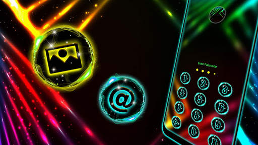Neon Lines Launcher Theme screenshot 4