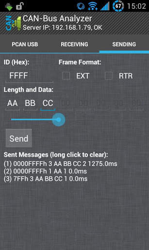 CAN-Bus Analyzer (PCAN USB) screenshot 5