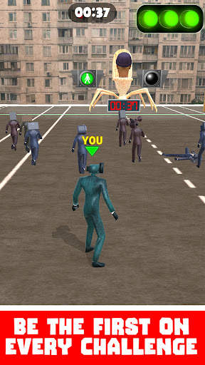 Skibydy Toilet-Red Green light screenshot 1