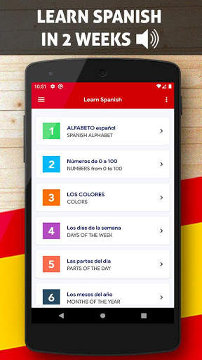 Learn Spanish Free Offline screenshot 1