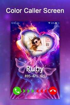 3D Color Caller Screen - Love Caller Screen 3 تصوير الشاشة