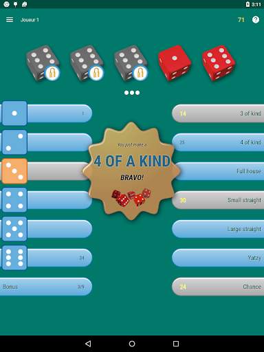 Yatzy - dice game - multi-player screenshot 4