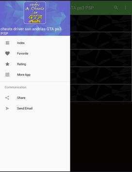 Codes and Cheates GTA Driver san andreas screenshot 2